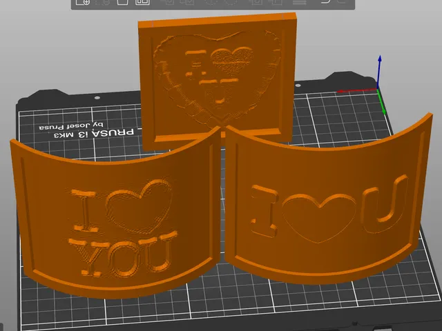 Valentines day lithophanes