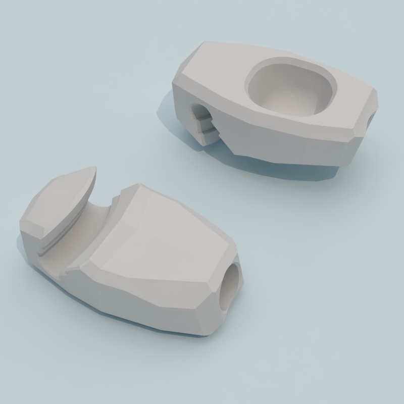 Rubberband Clip Quickrelease Version 02 by