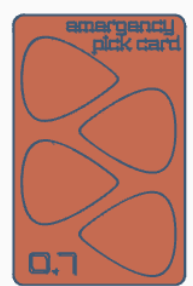 Comically Large Guitar Pick Card
