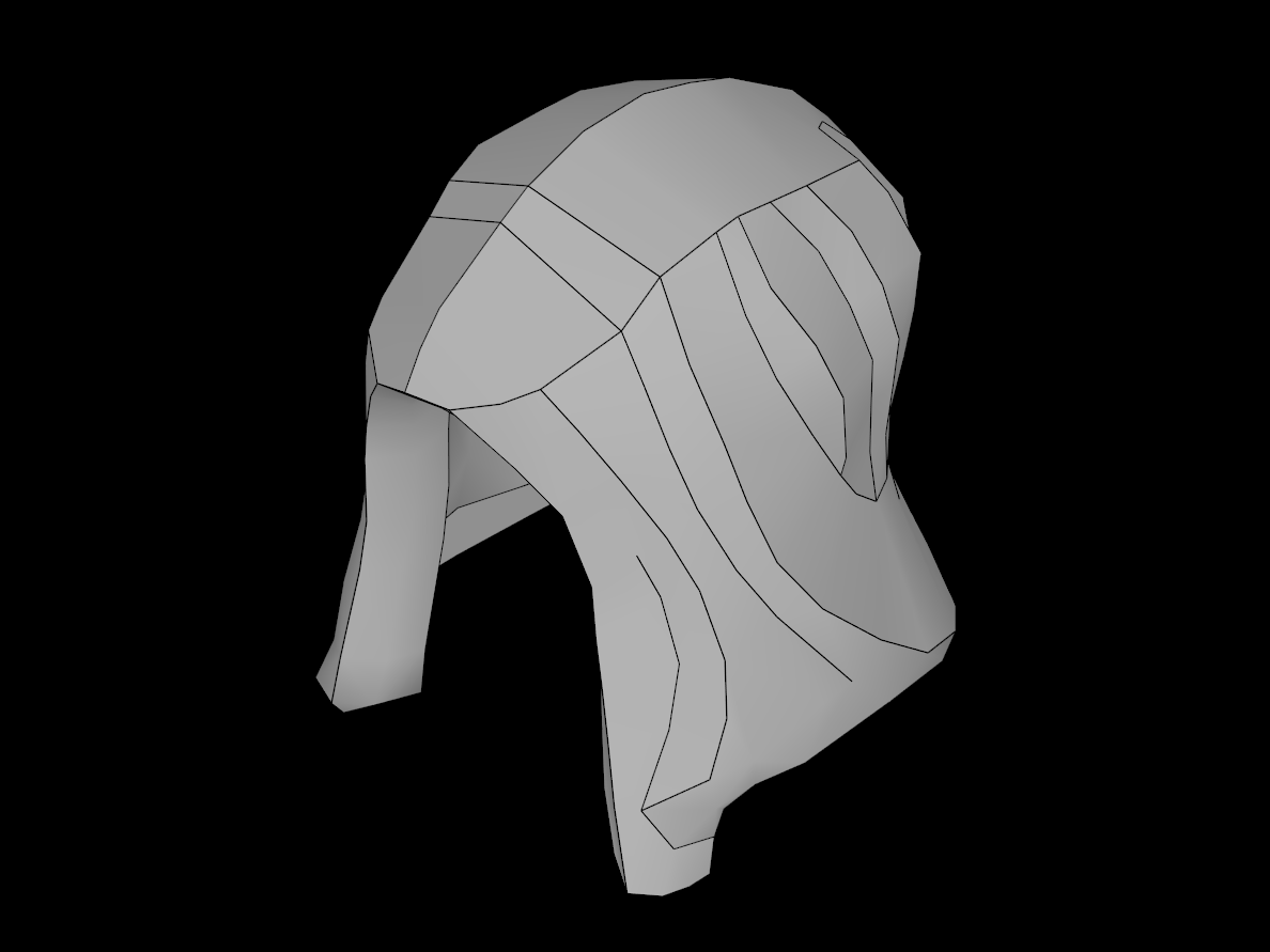 Lego Compatible (59276.dat) Minifig Hood Long Angular