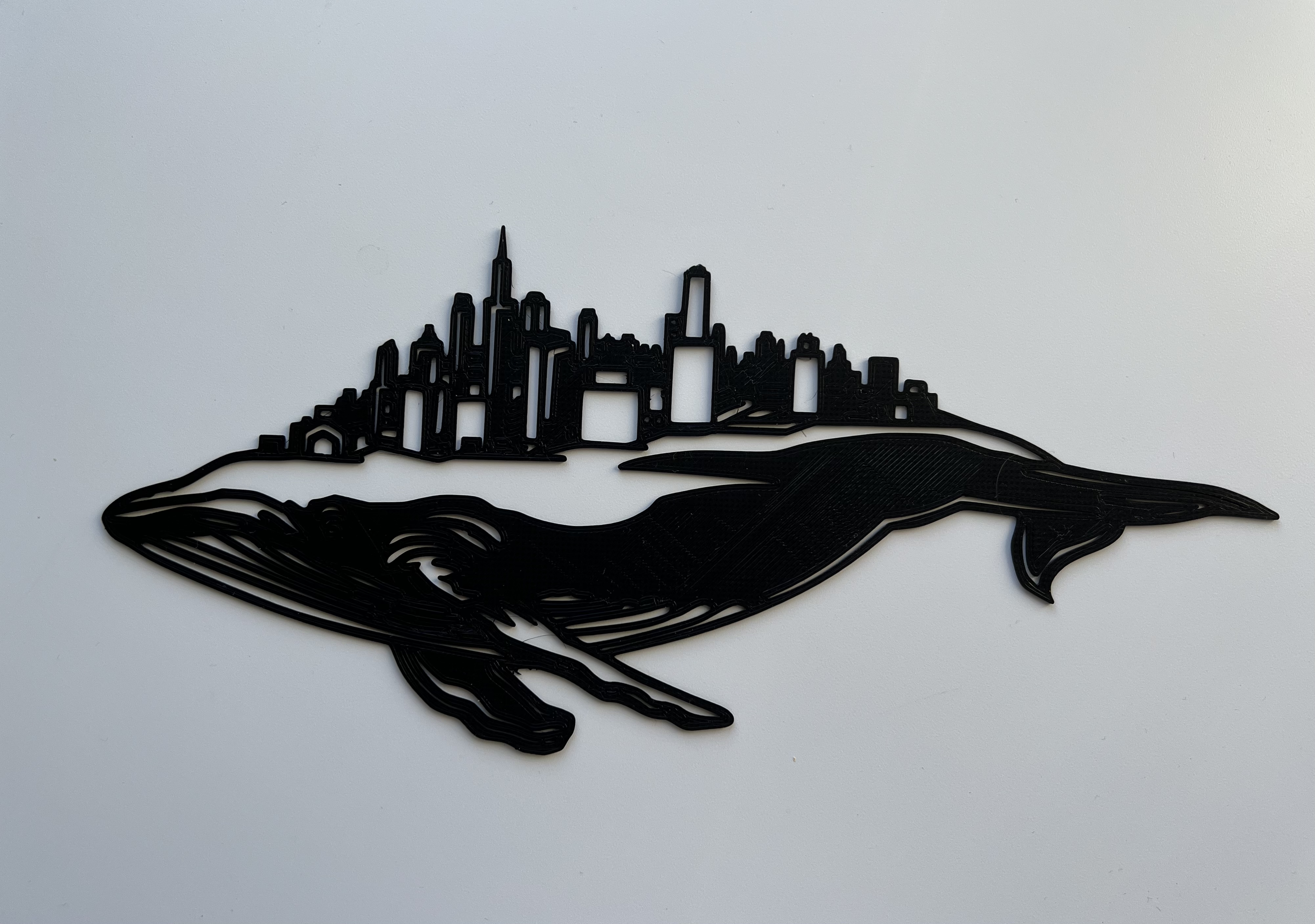 Whale City Wall Art #1