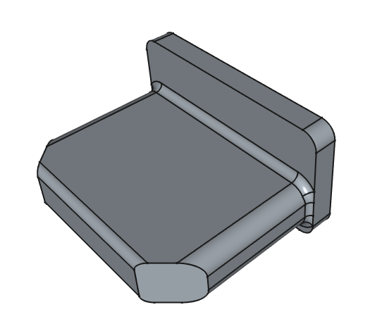 Endkappe Kabelkanal 15x30 / Cable duct cap 15x30