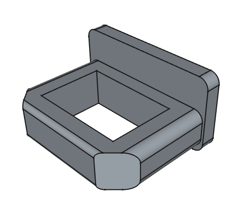 Endkappe Kabelkanal optimiert 15x30 / Cable duct cap optimized 15x30
