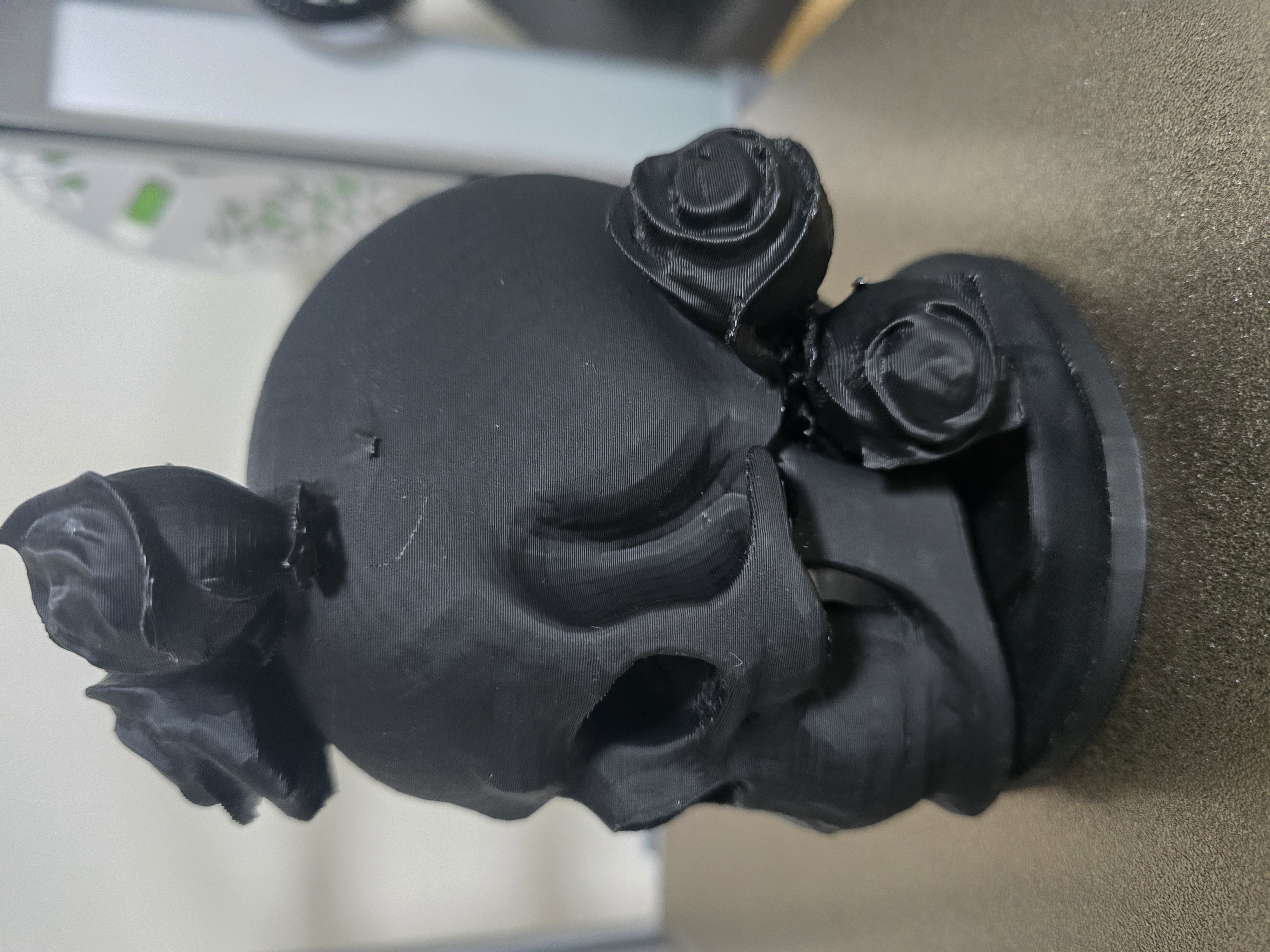 skull with flowers