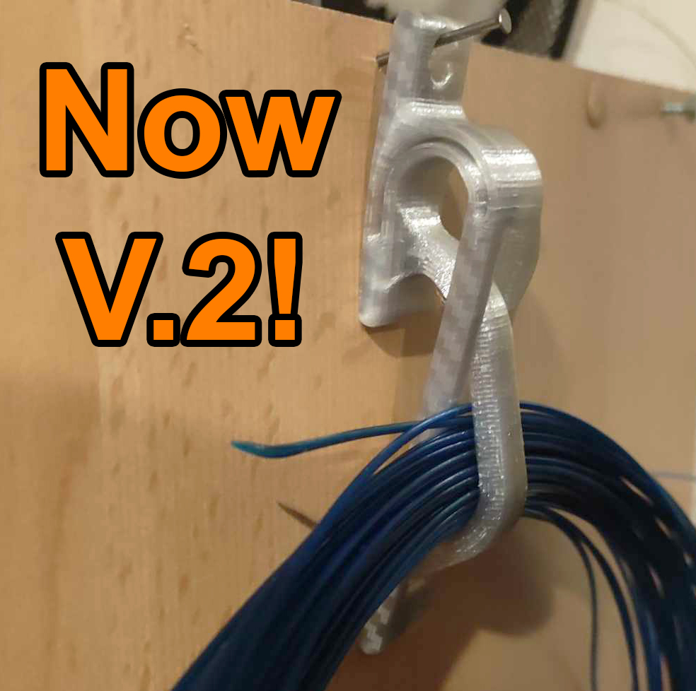 Loose filament spring clip
