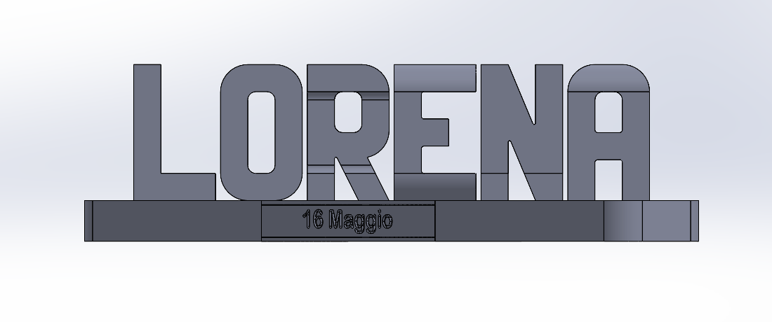 Miniatura 2 do modelo 3D Double View Lovers Names