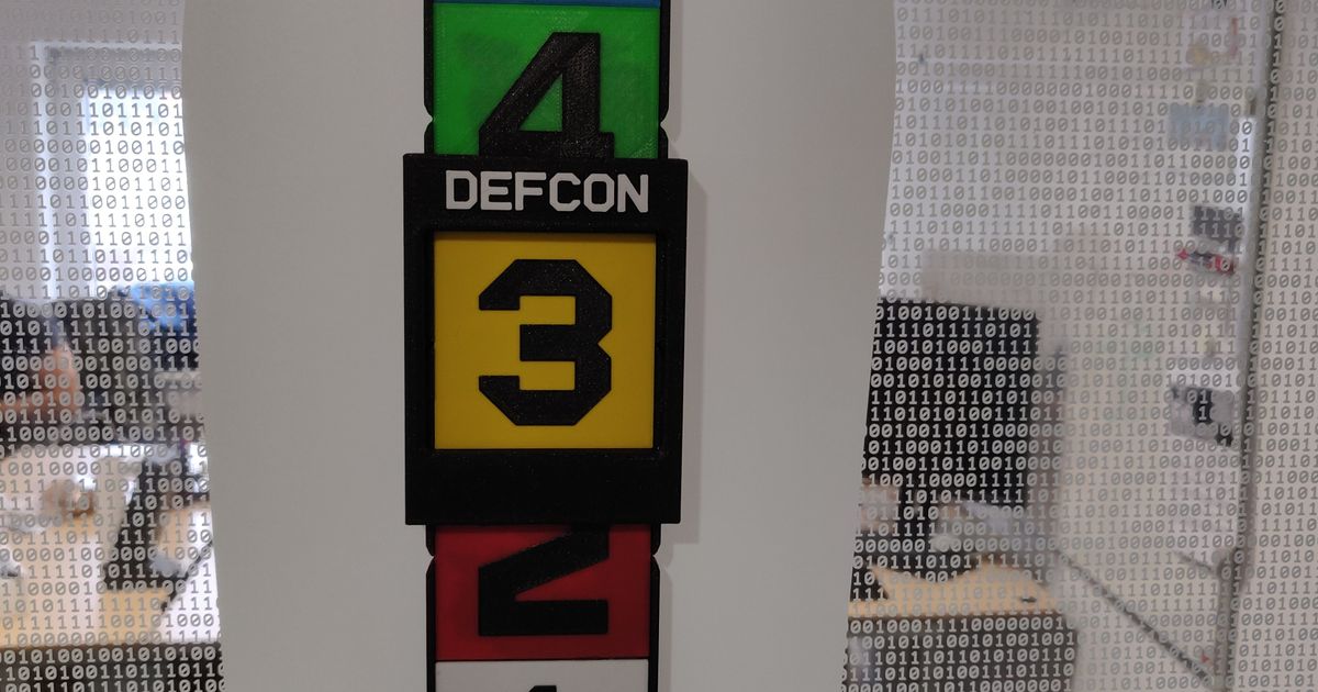 DEFCON Sign by ZaphodB | Download free STL model | Printables.com