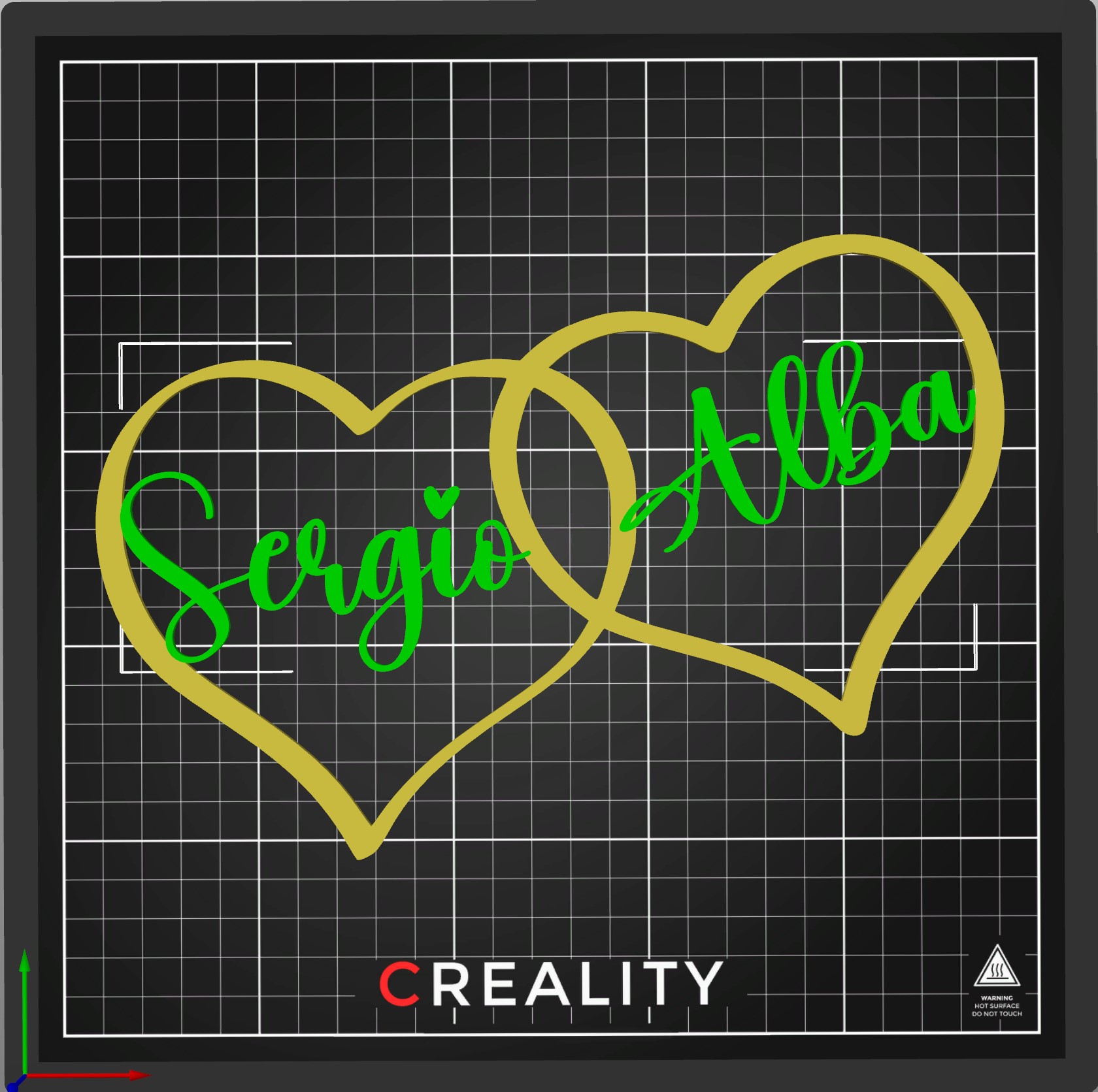 Hearts with editable names — miniatura 2