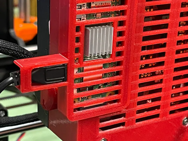 Flipped Raspberry Pi Zero 2 enclosure for Einsy RAMBo Board