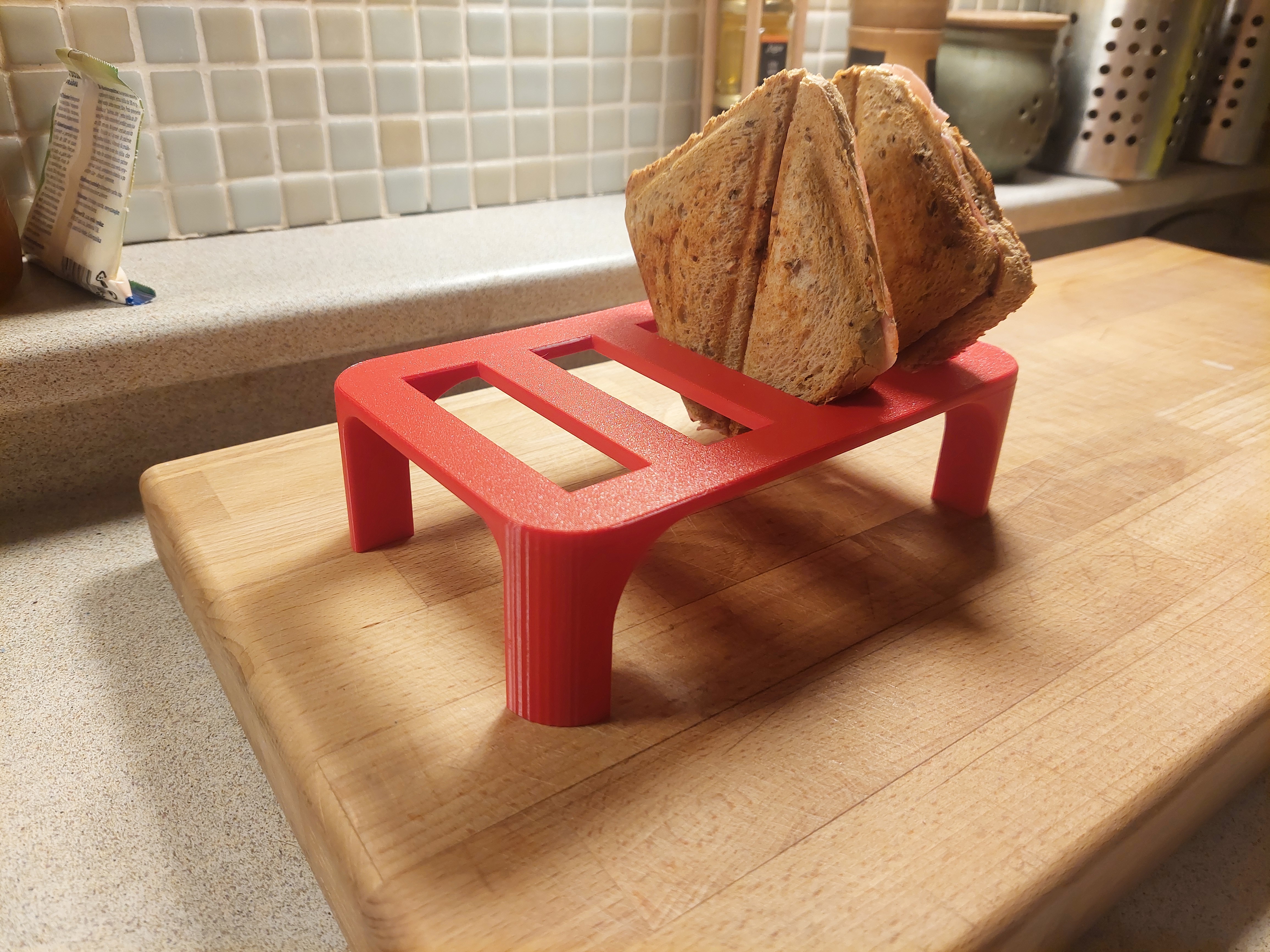 Grilled Toast holder - Keep it crispy