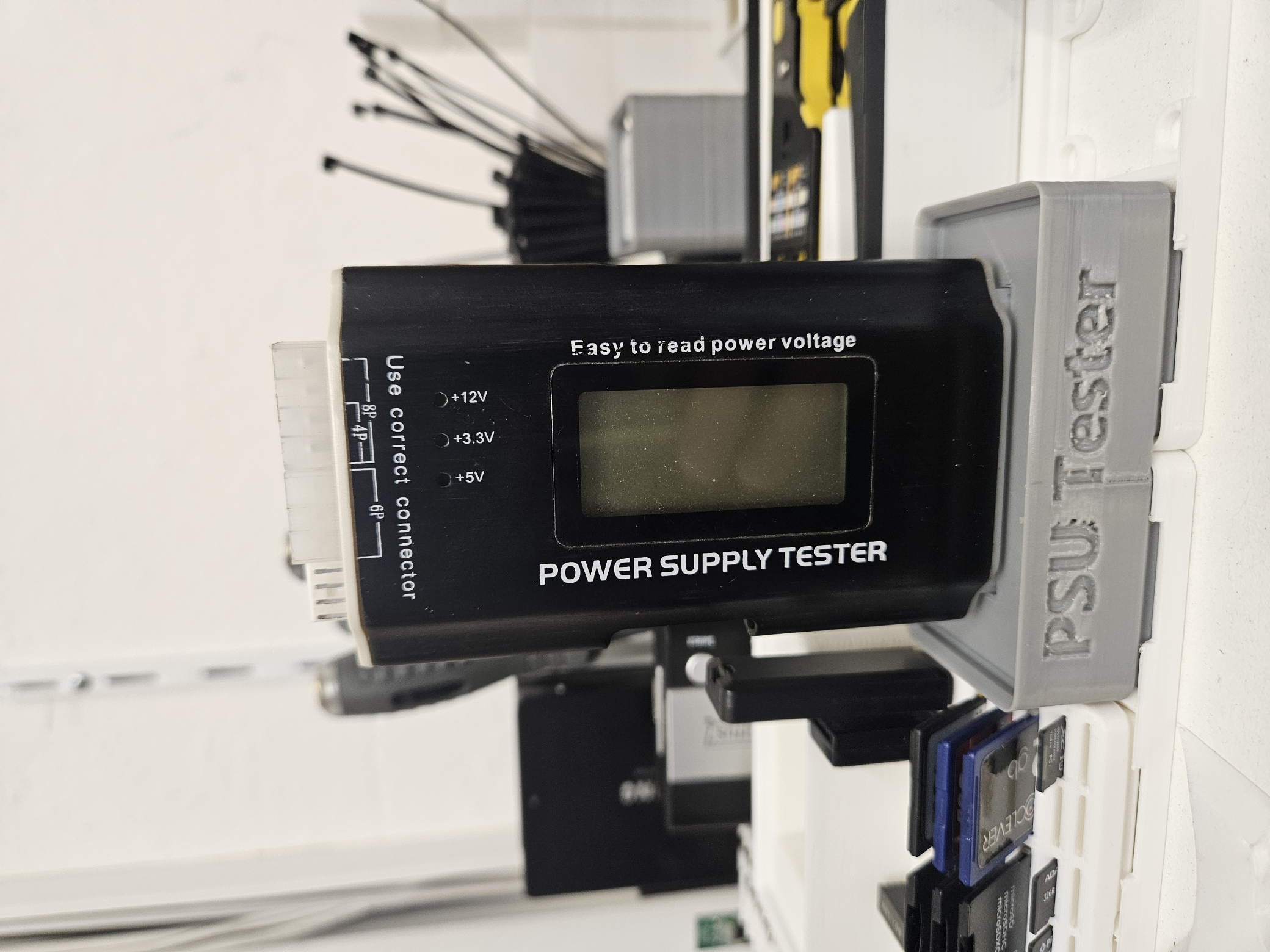 Gridfinity PSU Tester Holder - 2-1-3U