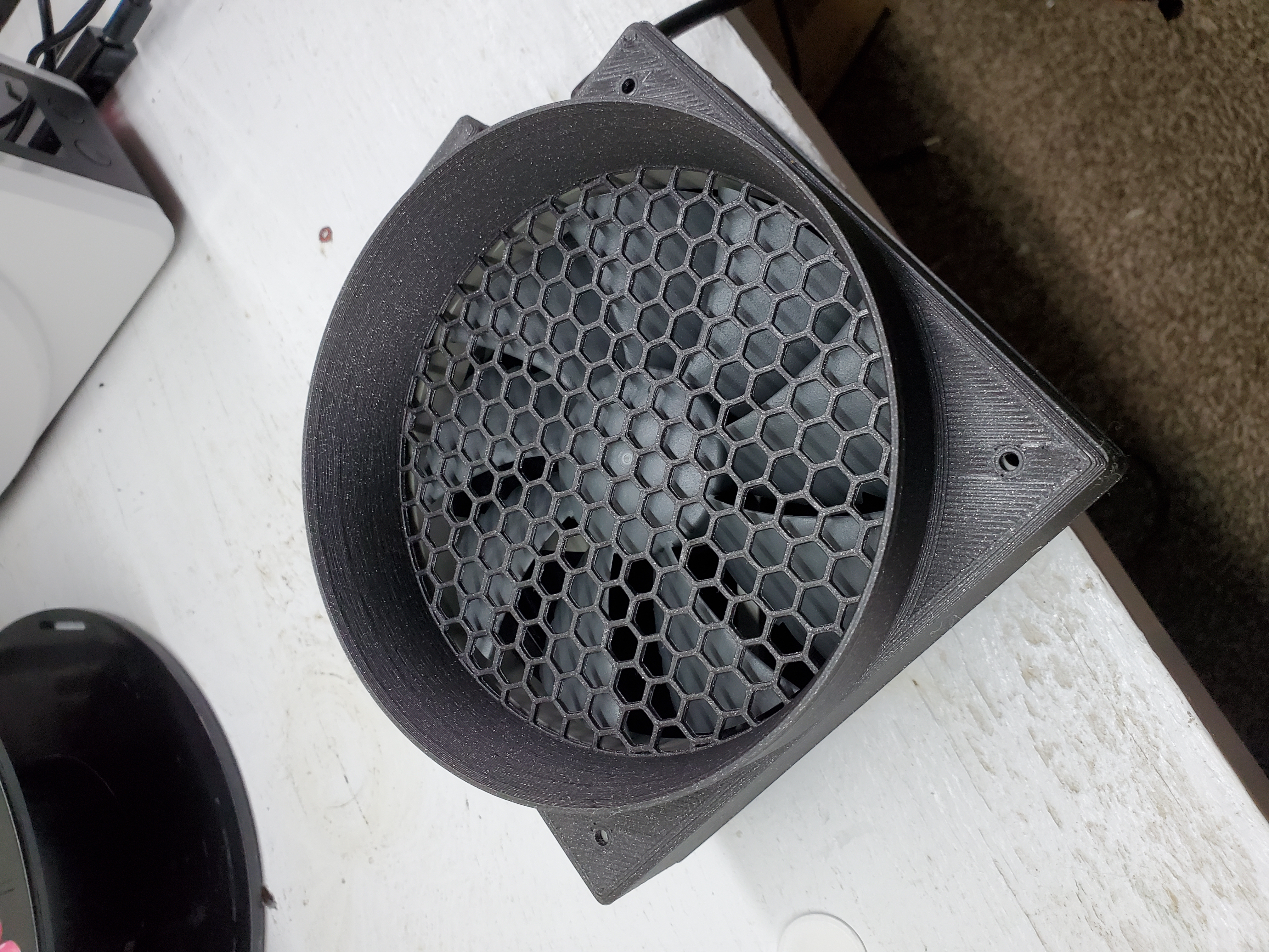 Air Inlet with Hex Grill for 120mm Noctua  Fan