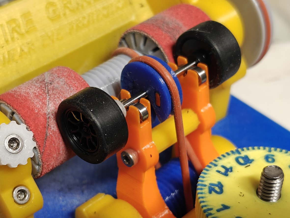 Bearing Cradle version of Axle Bracket for the G&S Tire Grinder tyre truing machine (RSM)