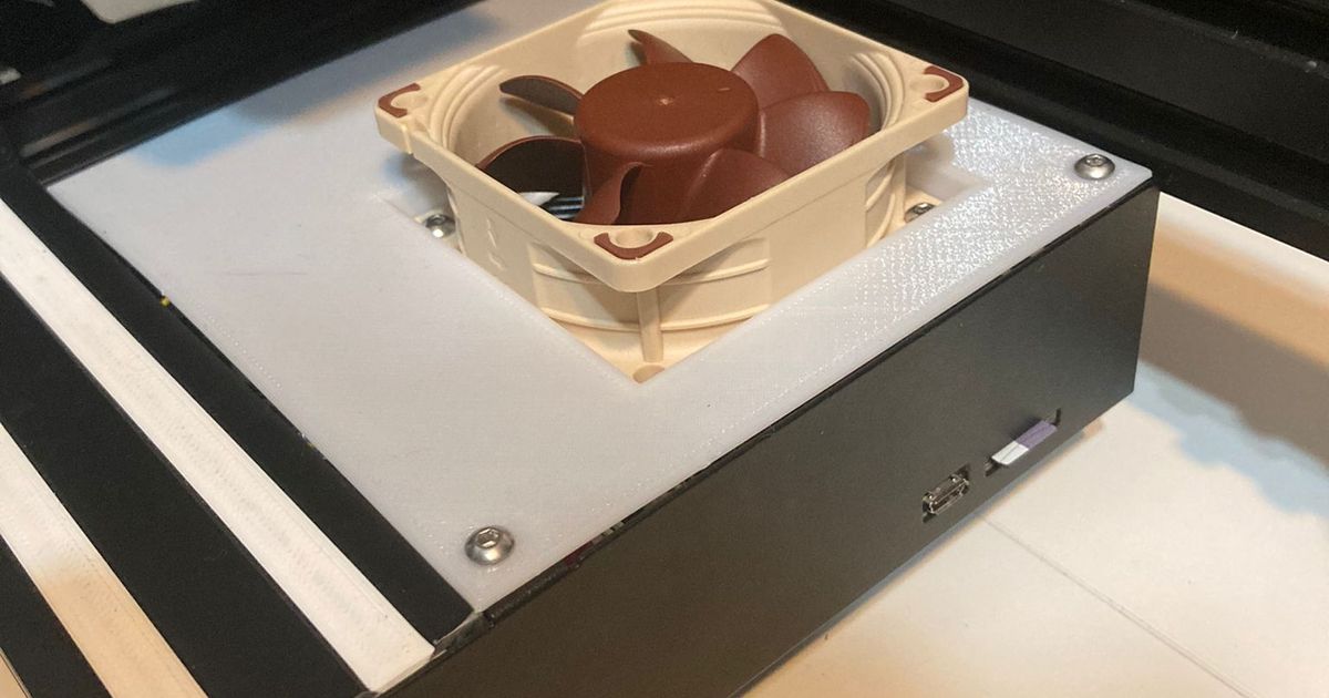 Ender 3 MAINBOARD 60MM fan cooler by witjeraar Download free STL