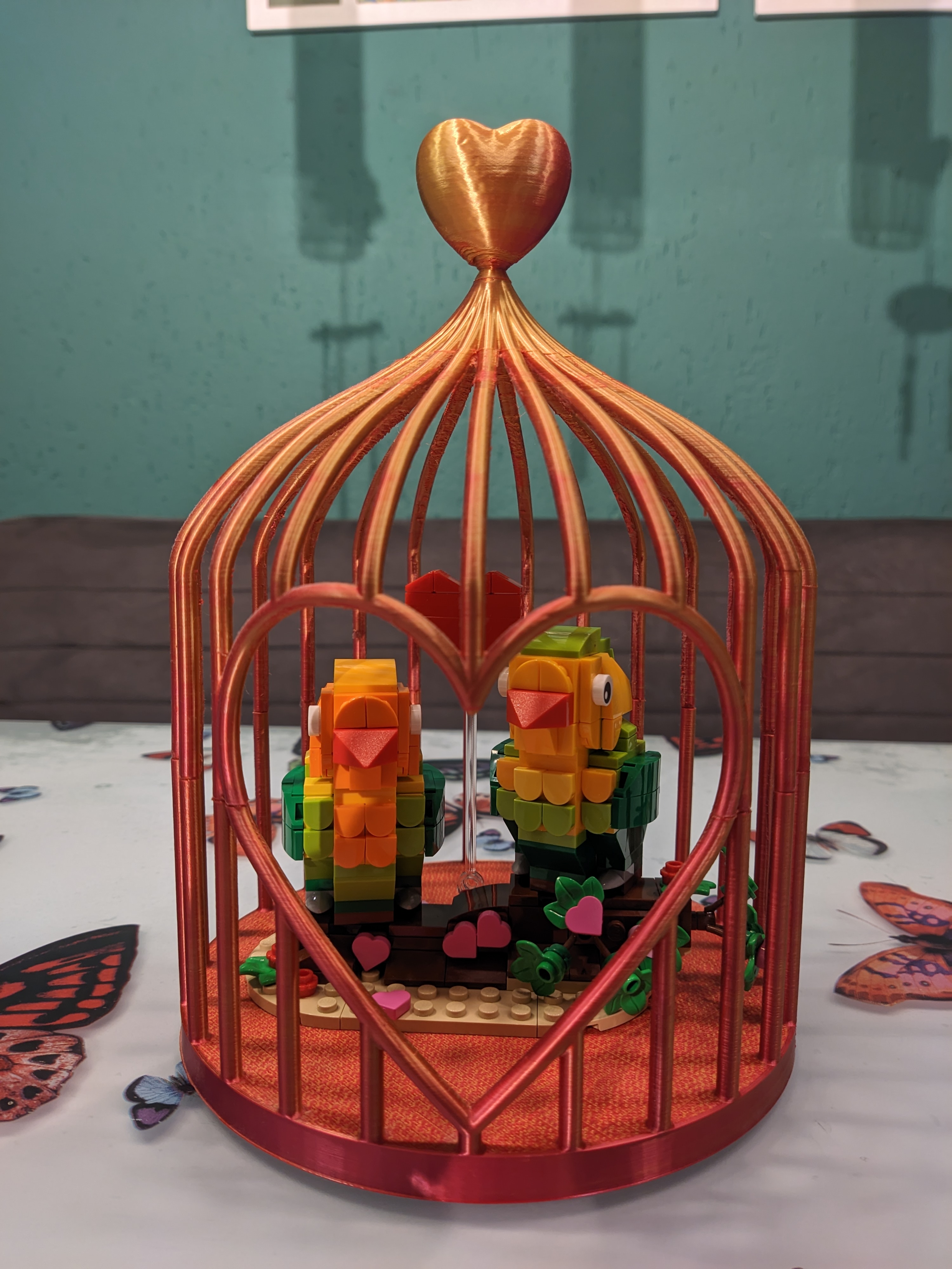 Heart birdcage