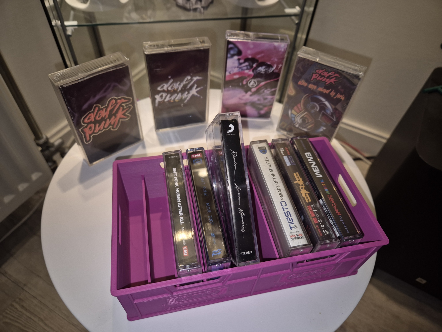 Compact Cassette Storage Box - Holds 10 Tapes