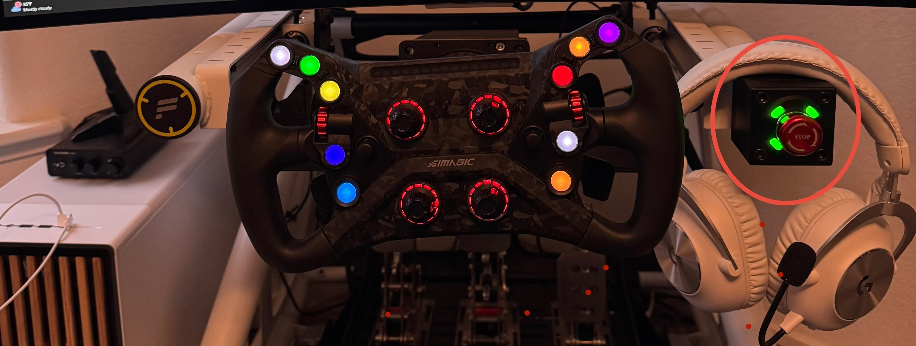 Fanatec ClubSport GT Cockpit Simagic kill switch