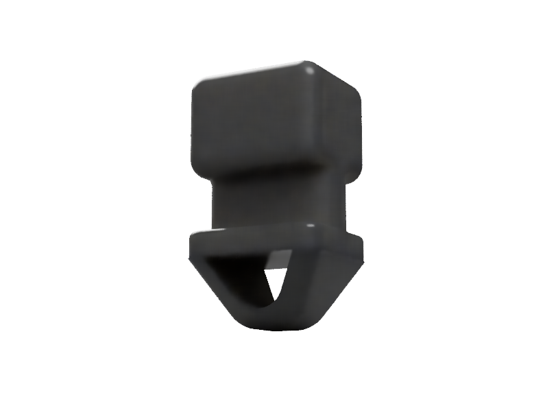 Simple curtain holder for curtain hook (IKEA Riktik)