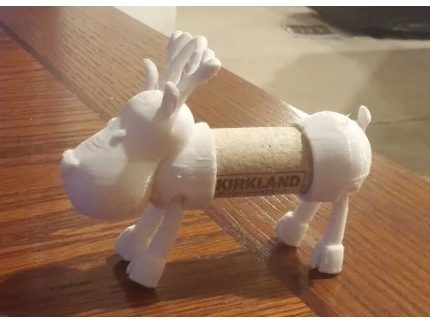 A simple reindeer that you can use a wine bottle cork as the body.