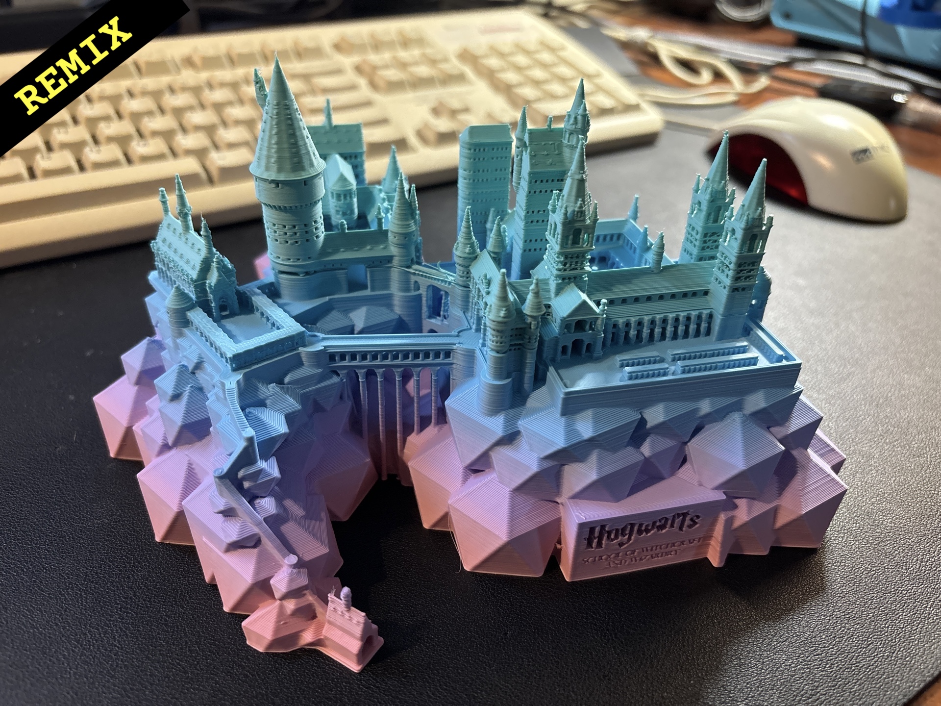hogwarts fixed wizardry remeshed 3D model thumbnail