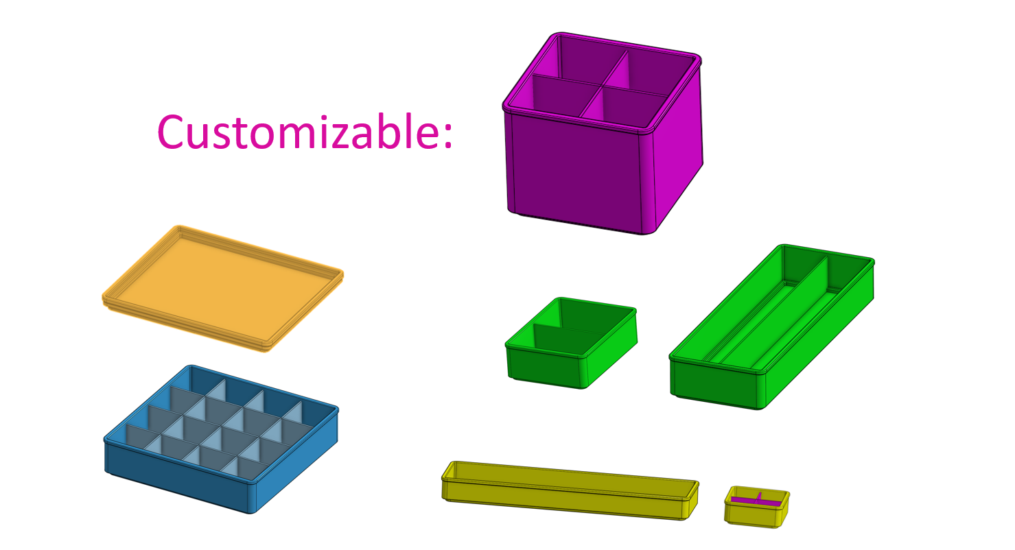 Tray box Organizer, Storage Box