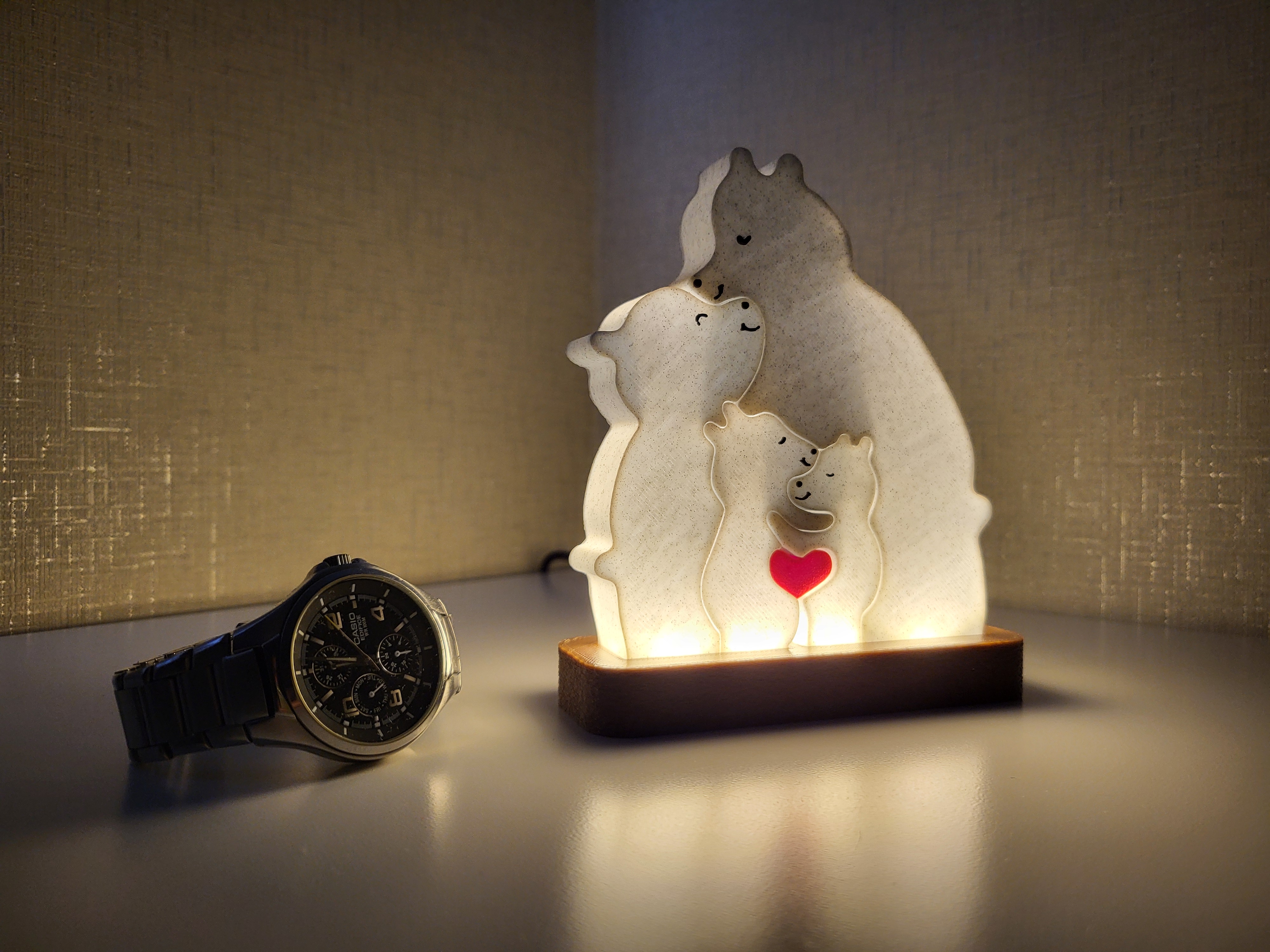 Family Love Puzzle Nightlight