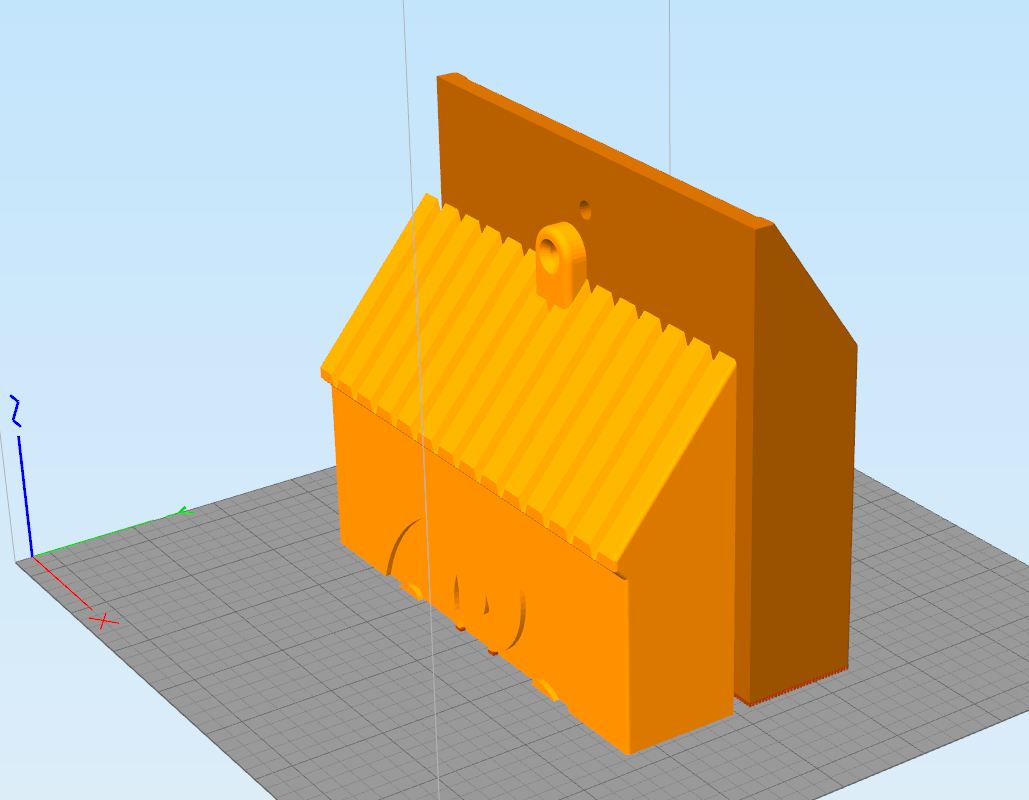 Miniatura 4 do modelo 3D Flat Surface Bat House
