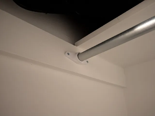 Mounts for DIY Clothes Hanger Rod with 3/4 EMT