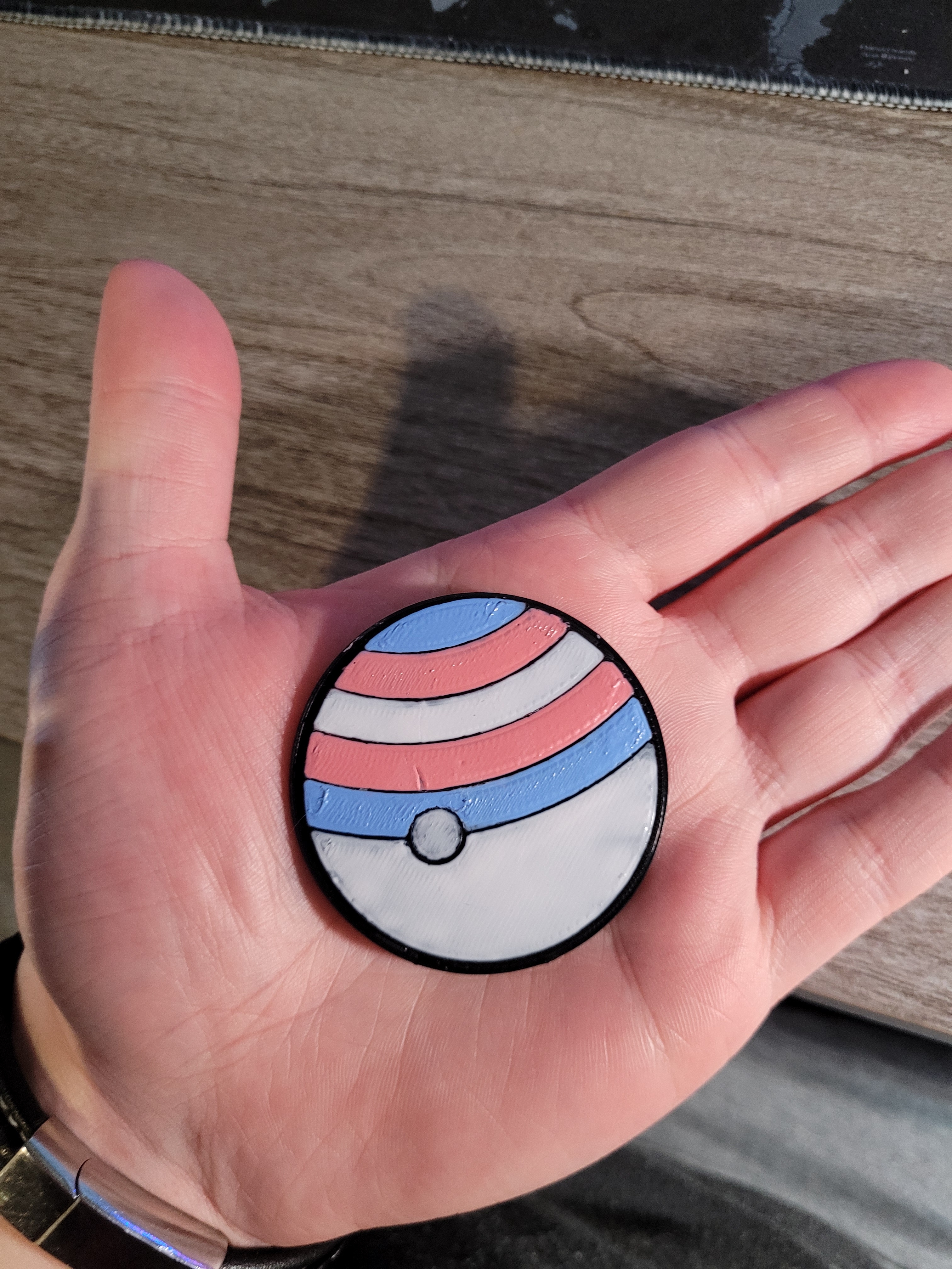 Pride Flag Pokeball Pin