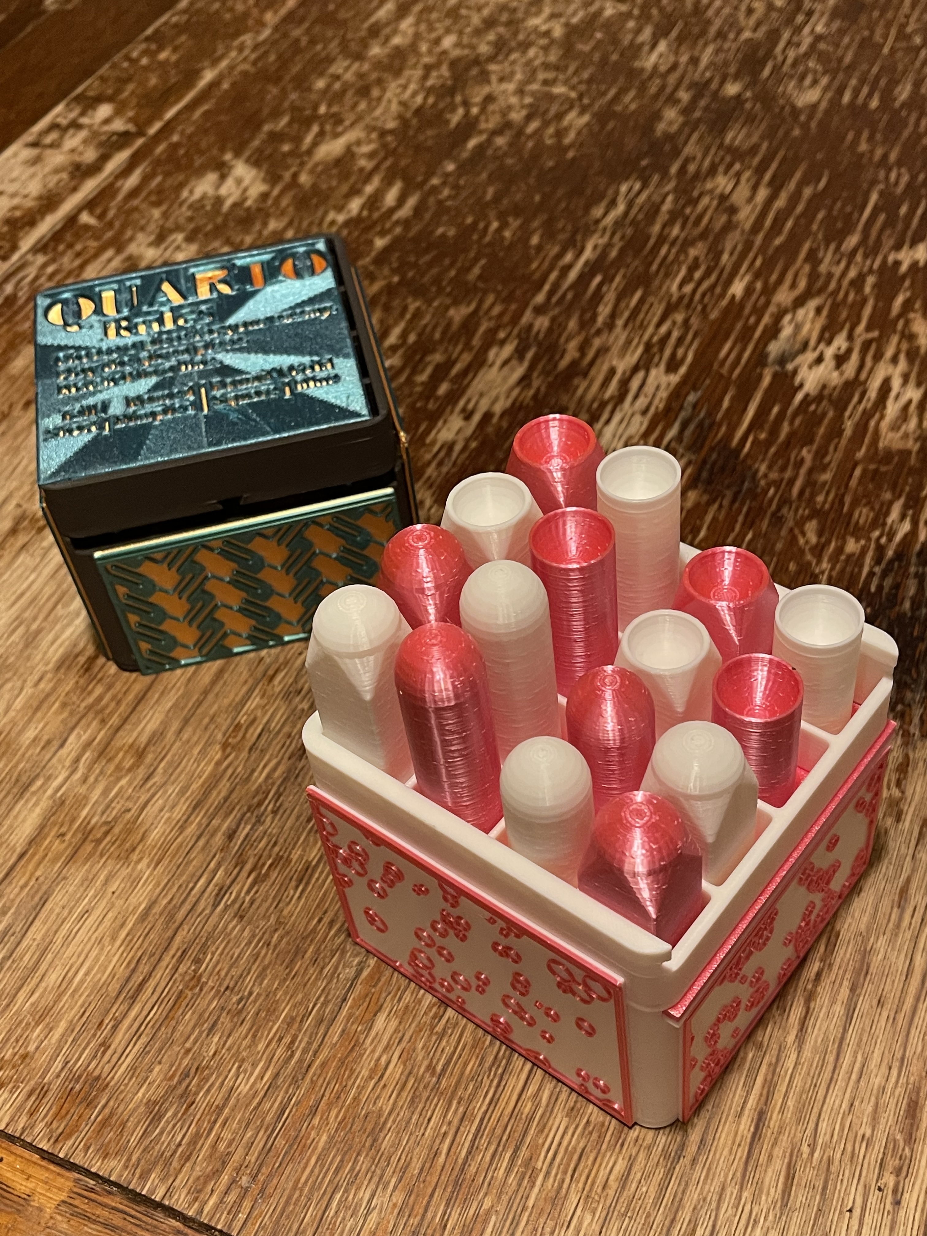 Quarto Game Board/Box and Pieces