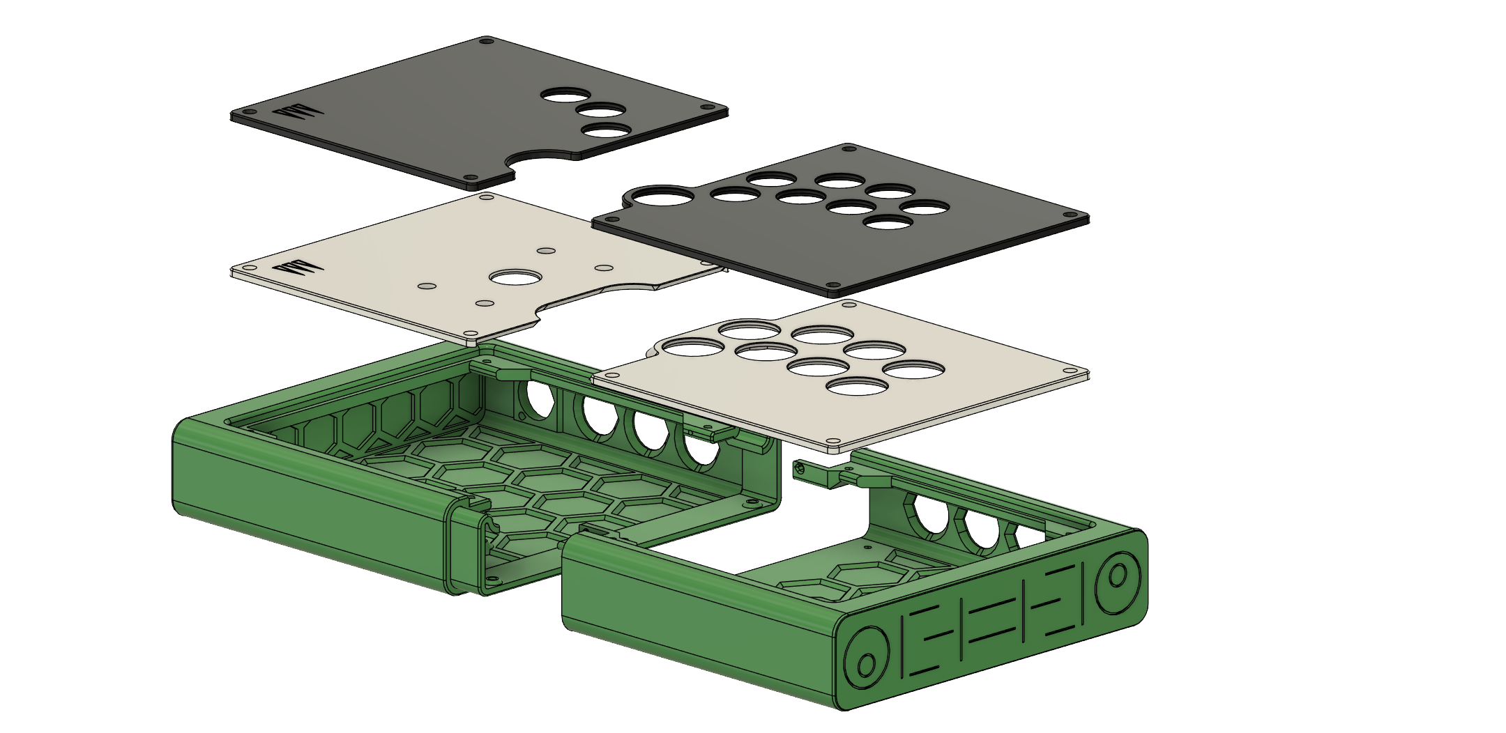 CHAMELEON v1.1 - Modular Arcade Stick (Rear Buttons)
