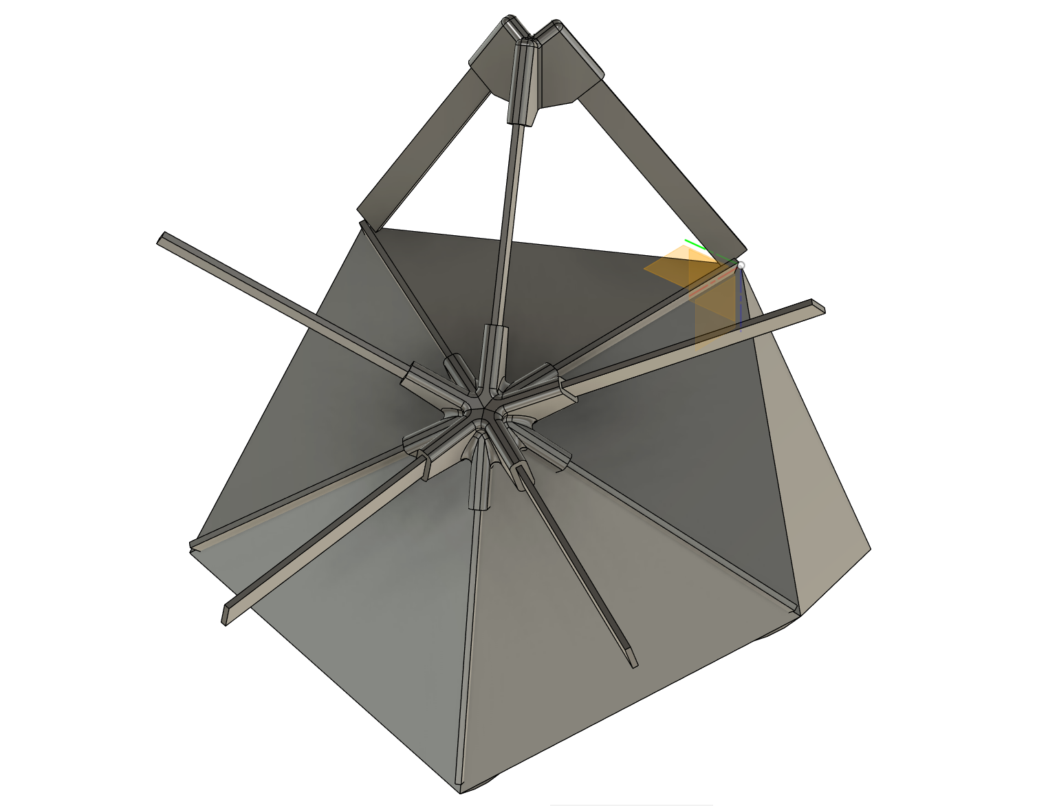 Popsicle Stick Stellated Icosahedron