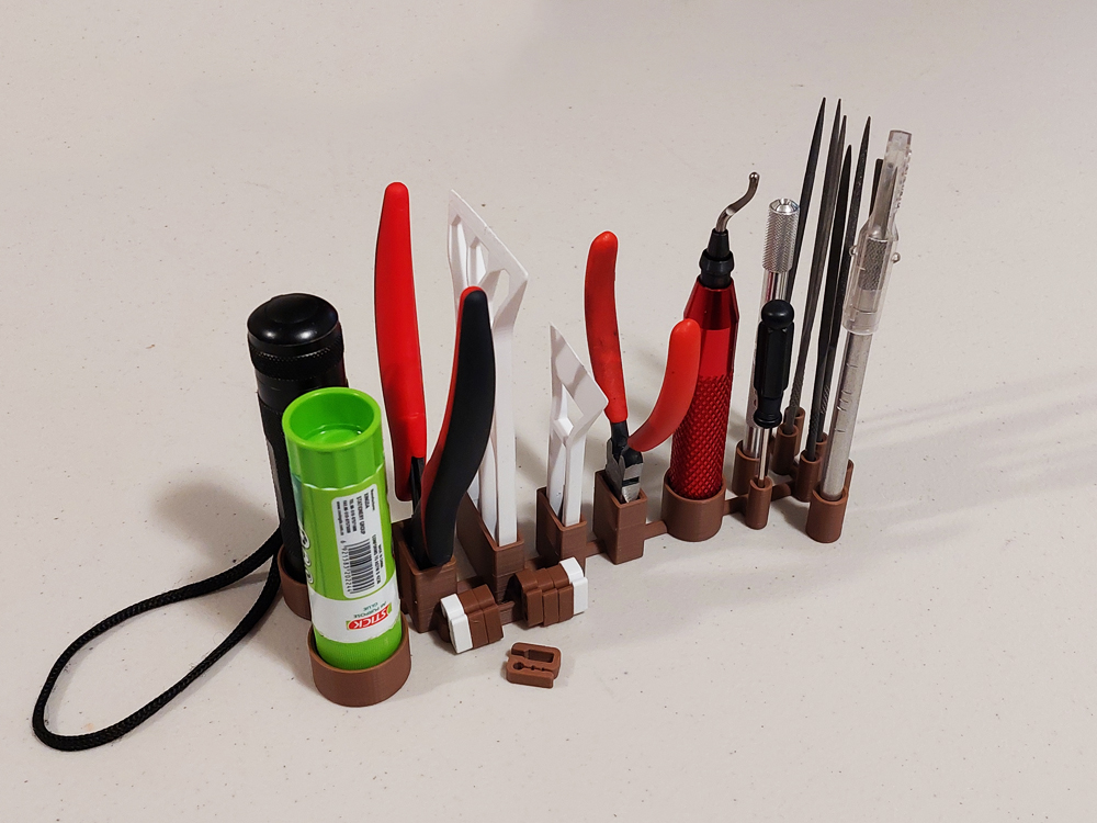 Minimal Tool Organizer Tray - v.2 - Suitable for 3D Printing Tools