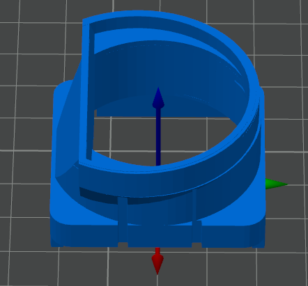 FlashForge Adventurer 5M (NOT PRO) lower filtration fan spacer. (Fan to back panel vent holes.)