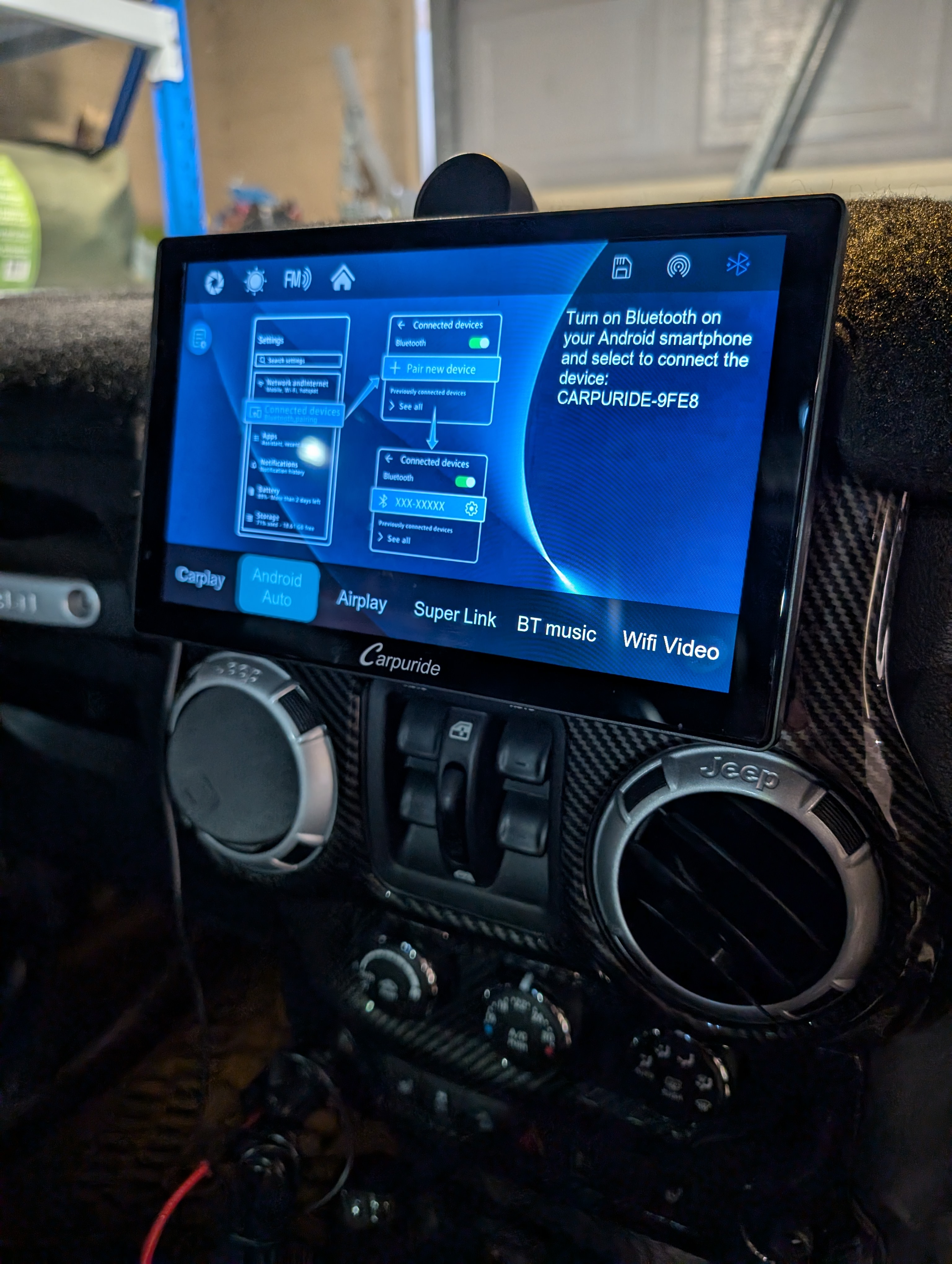 Jeep Wrangler JK Tablet Mount