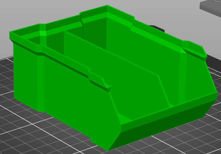 Miniatura 3 do modelo 3D Open front storage bins | Stackable Box