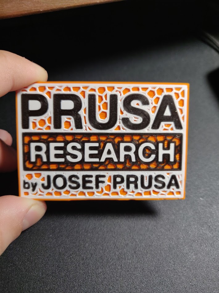 Multi-Color Prusa Logo (Single Extrusion)