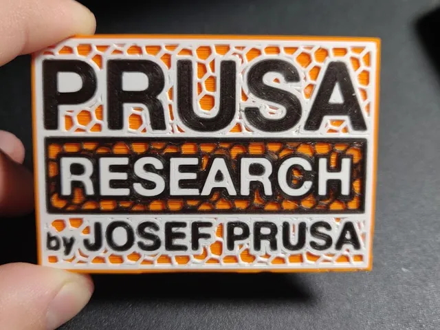 Multi-Color Prusa Logo (Single Extrusion)