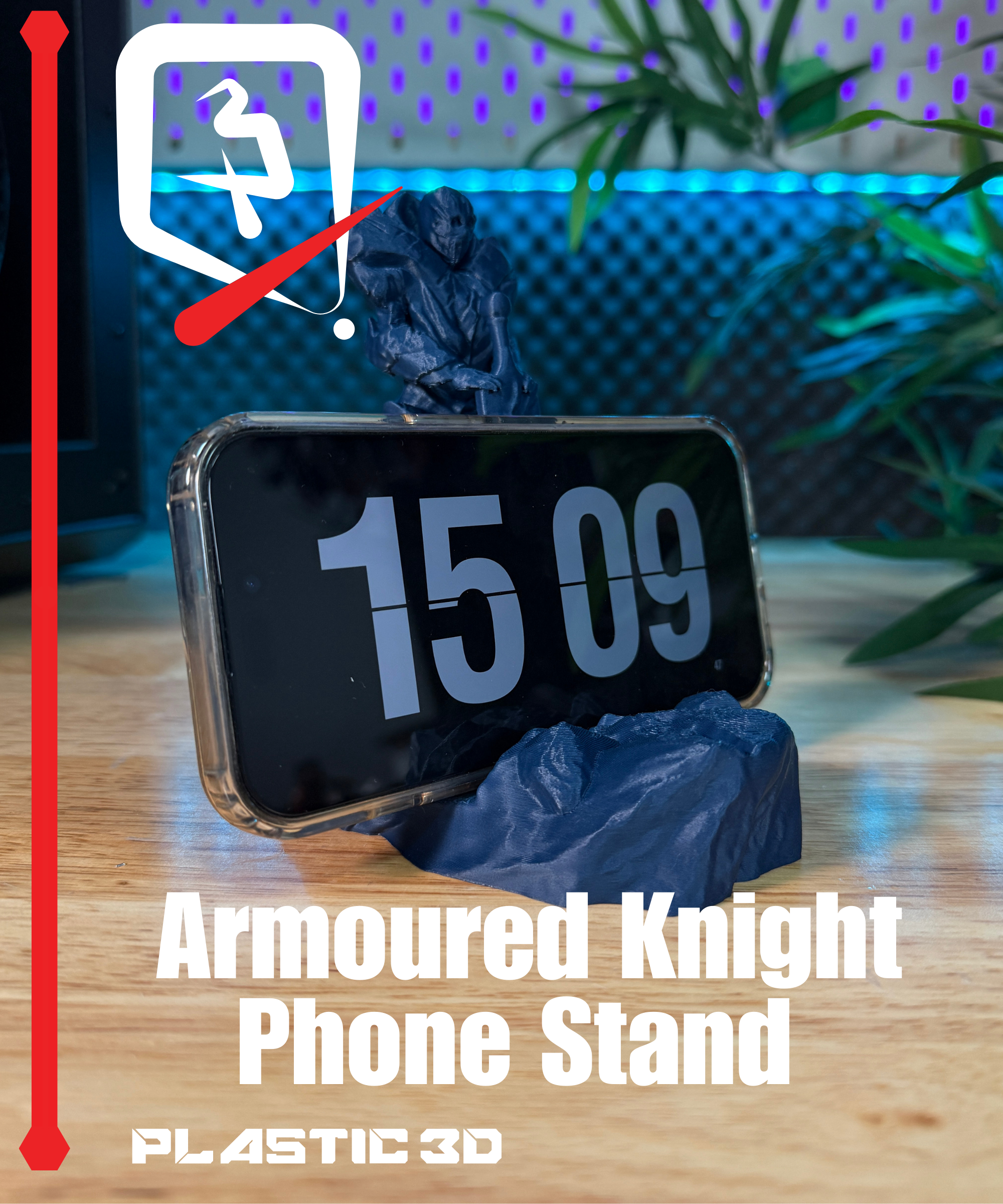 Armored Knight Phone Stand – A Hero for Your Desk!