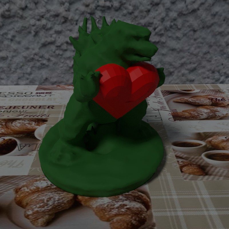 DnD Valentines Mini Gozilla Suportless