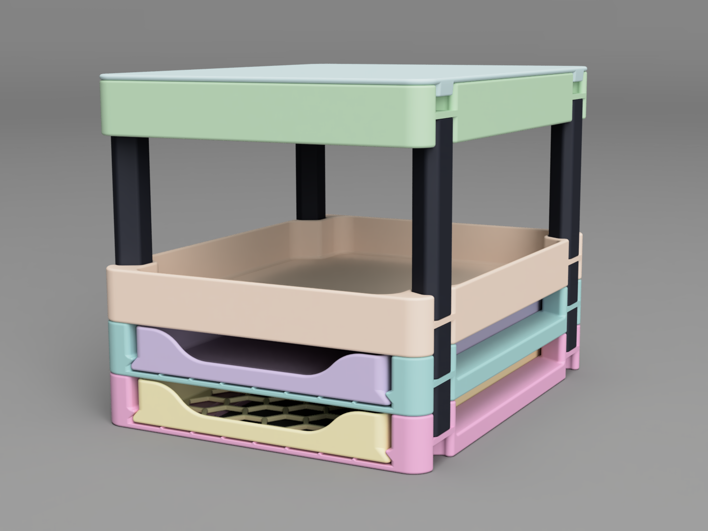 Miniatura 2 do modelo 3D Versatile Stackable Storage Box System (Height 30)