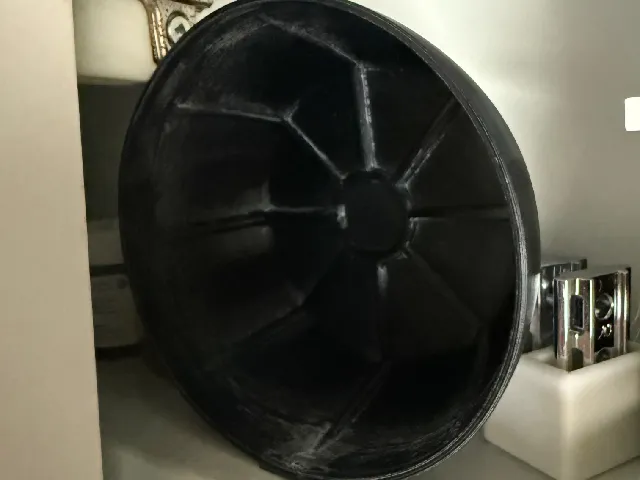 Shaving Bowl with magnets for storage upright