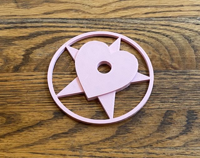 Valentine Kung Fu Throwing Star Hearts