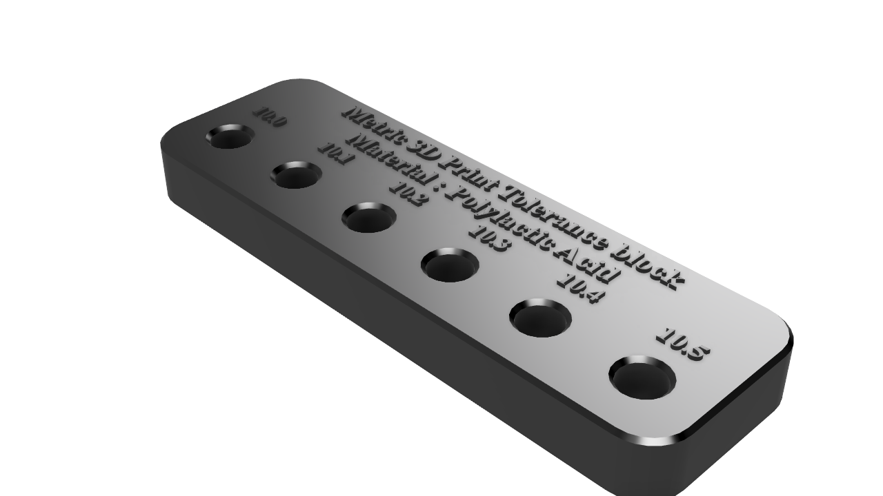 Tolerance Test Block