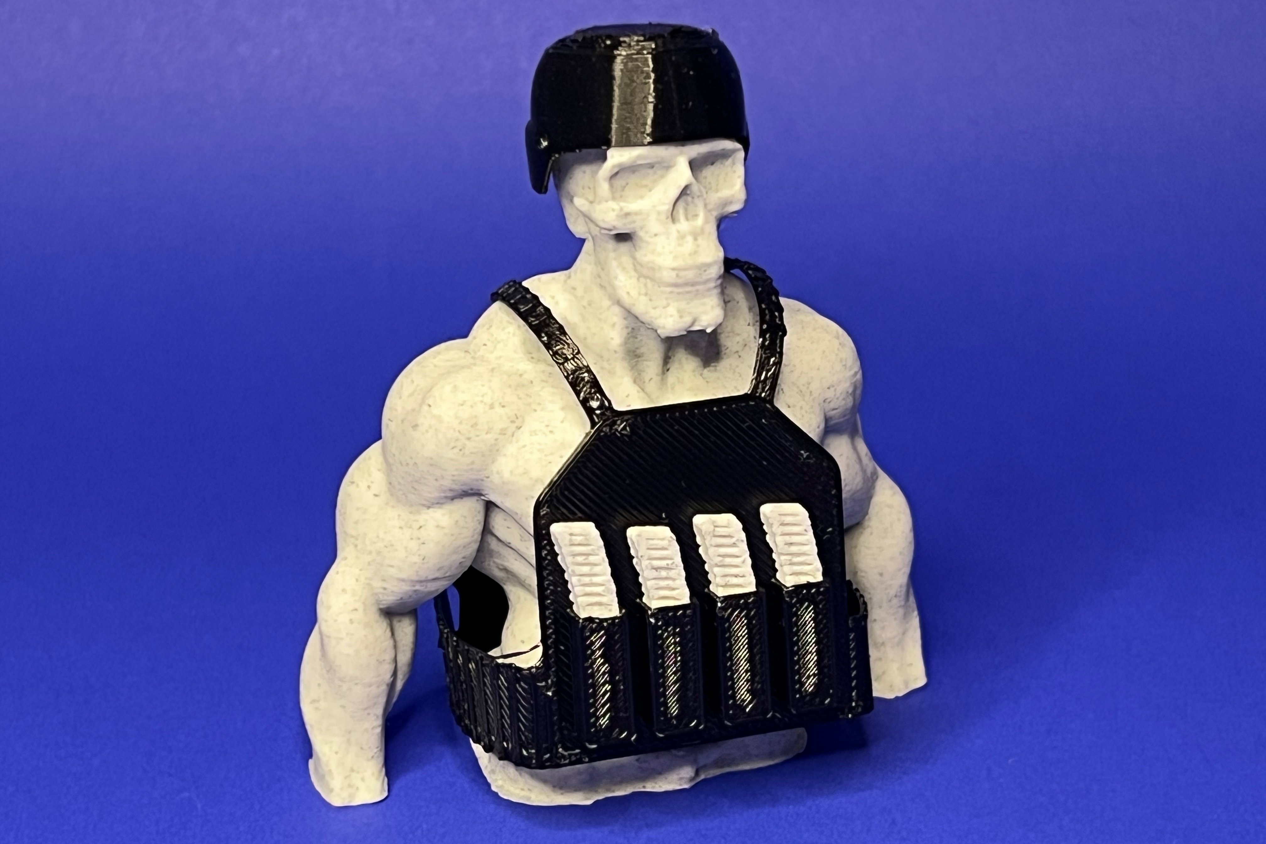 Military buddy in body armor