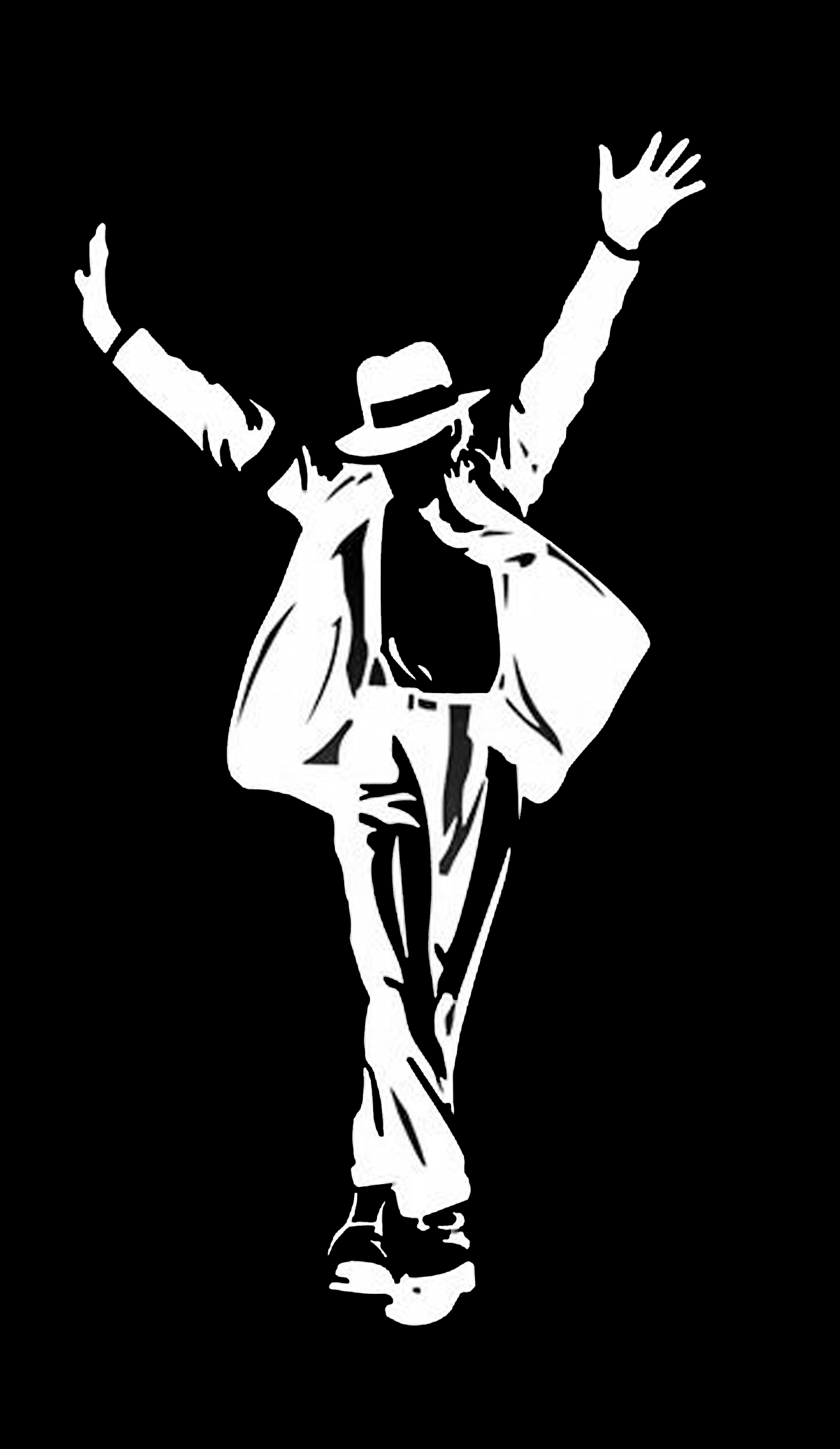 Michael Jackson silhouette 2d wall art