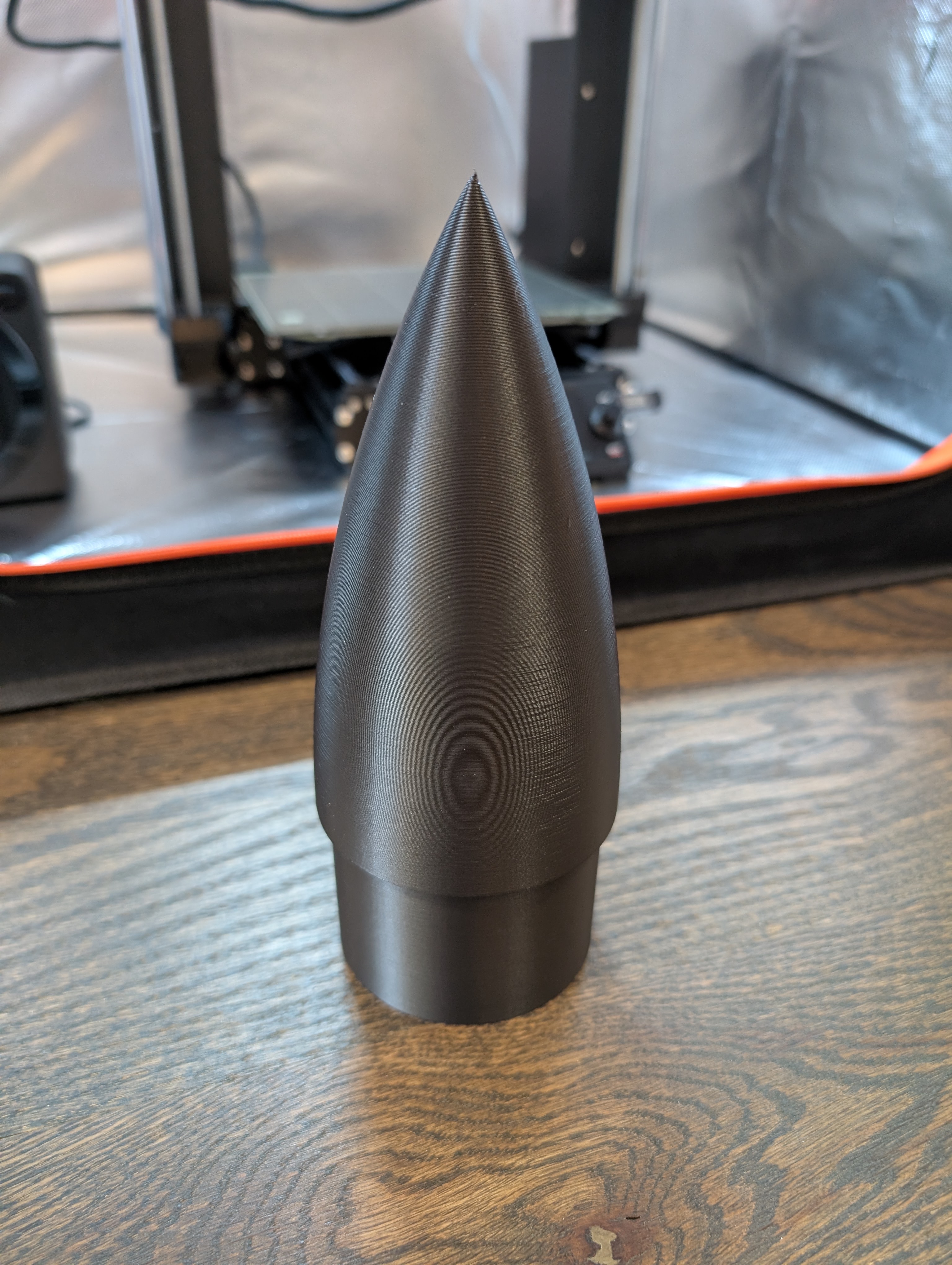 Large Diameter Shipping Tube Rocket Nose Cone (75mm INT - 81mm EXT)