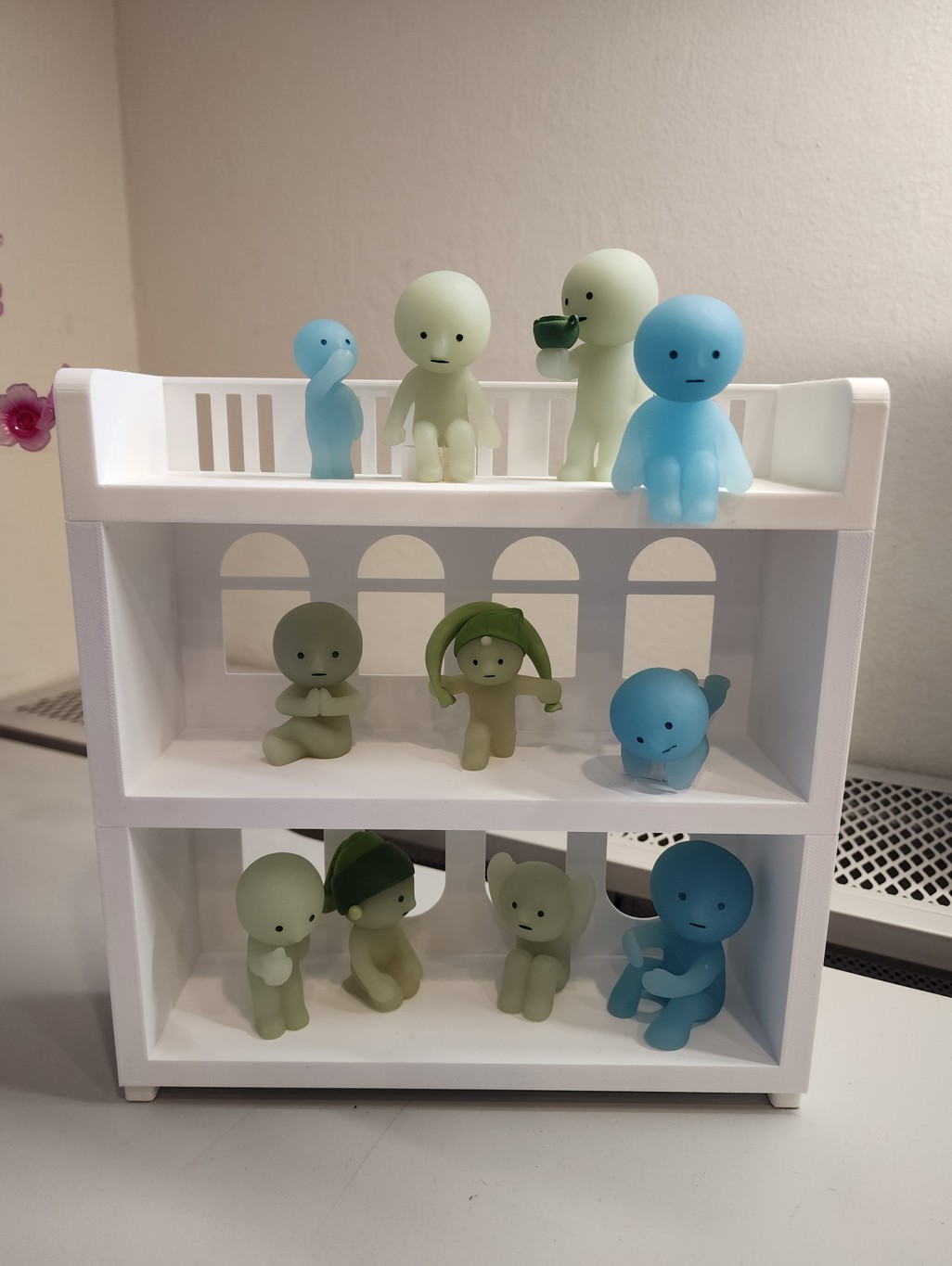 Miniatura 4 do modelo 3D Modular Mini Figure Display Shelf