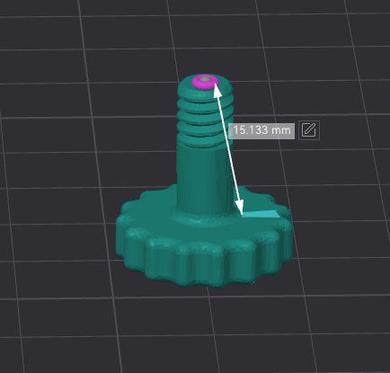 1/4 20 screw 15mm depth