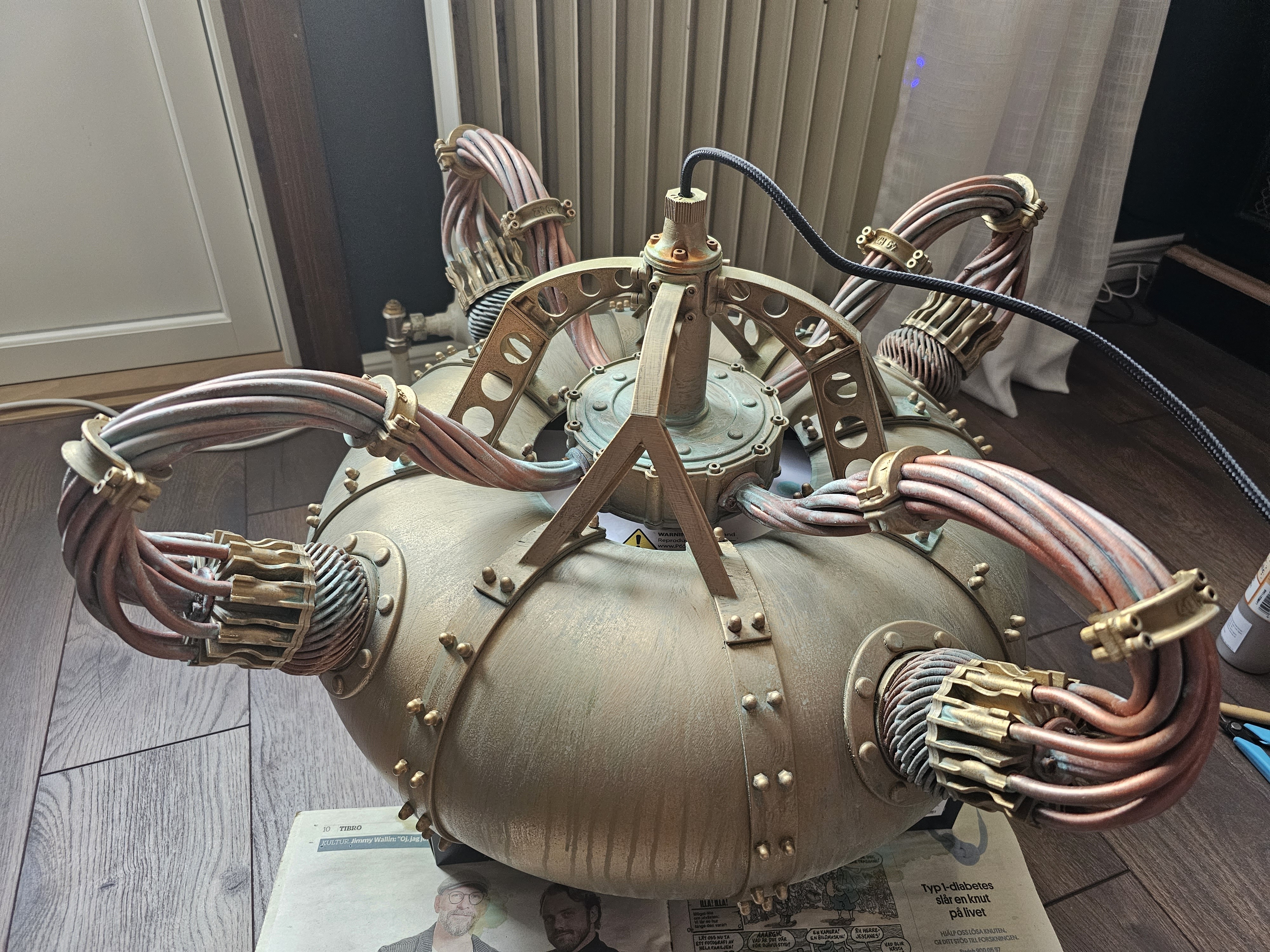 Steampunk Ceiling Lamp — miniatura 7